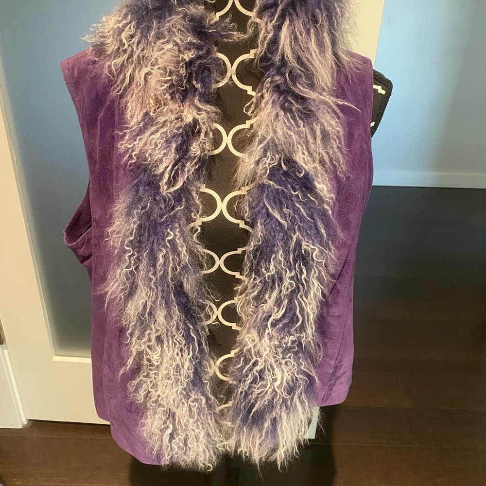 Purple Faux Fur Vest